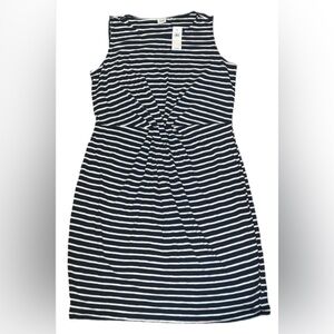 GAP Sleeveless Striped Dress. Navy and White. Small. NWT